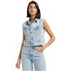LEE - Giacca Donna - Vestibilità Regular - Cropped Rider Vest - Hint Of Rain