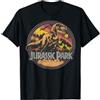 Jurassic Park Distressed T-Rex Logo C1 Maglietta