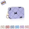 Playexen Mini Pochette Donna Trucchi Piccola Trousse da Borsetta Ragazza Beauty Case da Viaggio per Rossetti Organizer Borse da Cosmetic Portatile Portamonete per Amica Compleanno(Viola Chiaro-farfalla)
