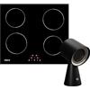 Ciarra Mini Cappa Aspirante CBPHB01 e CABBIH4-D Piano Induzione Controllo Touch, Timer, Sicurezza Bambini