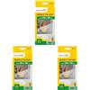 Schellenberg 50710 Zanzariera finestra per finestre fino a 100 x 100 cm, zanzariere senza perforazione, incl. nastro di fissaggio, bianco (Confezione da 3)
