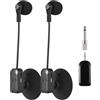 Btuty Ricevitore Microfono Per Strumenti Wireless 2.4g Con Ventosa Staccabile Altoparlanti A Fisarmonica Amplificatore Vocale Pickup Microfono Riduzione Del Rumore Dal Vivo Portata 39,9 M (Con 2)