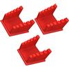MAGICLULU 3 Pezzi Morsetto per Filo in Silicone Rosso a 5 Slot per Saldatura