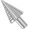 Flintronic Punte a Gradini, Punte per Frese a Gradini, 5-35mm(Argento)-1pz | Con Rivestimento in Titanio, Adatte per Acciaio, Legno, Plastica, Ottone, Alluminio, PVC