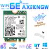fenvi Scheda di Rete Wireless Tri-Band Wi-Fi 6E AX210 M.2 NGFF 5374Mbps per Intel AX210NGW 2.4G/5G/6Ghz 802.11ax Bluetooth 5.4 Win 10/11