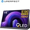 UPERFECT 2.5K Monitor portatile 16 "QLED 2560x1600 100% sRGB HDR USB-C HDMI Secondo computer portatile Display da gioco Schermo da viaggio