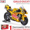 Maisto 1:18 2023 Squadra Ducati Lenovo # 1 Bagnaia Champion driver Moto GP Racing motocicletta in lega di fusione Collezione di modelli giocattolo regalo