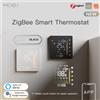 Moes Zigbee Termostato Regolatore di Temperatura Ambiente di Acqua/Riscaldamento Elettrico a Pavimento Caldaia a Gas Umidità Tuya Funziona con Alex 5A16A