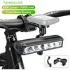 NEWBOLER Luce per bicicletta anteriore 10000mAh Luce per bici 6000 Lumen Torcia impermeabile Ricarica USB MTB Accessori per lampade per ciclismo su strada
