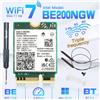 fenvi Scheda di Rete WiFi 7 per Intel BE200, Bluetooth 5.4, Tri-Band 2.4/5/6GHz, 8774Mbps, Adattatore Wireless BE200NGW M.2, Migliore del WiFi 6E
