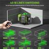 Huepar Livella Laser Huepar W04CG 16 Linee Verdi 4D Autolivellante con Telecomando e Controllo Bluetooth, Pannello Touch LCD
