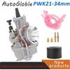 LARATH PWK Moto Carburatore di Iniezione di Potenza Per La Corse Lato Piatto OKO Mikuni ATV Yamaha Carburatore Universale 21 24 26 28 30 32 34mm