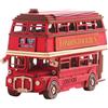 Robotime London Tour Bus, Puzzle 3D in Legno, Modellino di Autobus da Costruire, Giocattolo Artigianale da Collezione, Regalo per Ragazzi e Ragazze