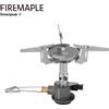 Fire-Maple Fornello a gas con regolatore di pressione Fire-Maple Greenpeak II con fornello da viaggio piezoelettrico integrato Antivento Escursionismo Trekking Campeggio
