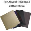 Sirol Per Anycubic Kobra 230x230mm PEO PET Piastra di costruzione magnetica Stampa Lamiera di acciaio per molle per Anycubic Kobra, Kobra 2 Pro/Neo, Kobra Go