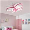 NONE YIYIBYUS Lampada da soffitto a farfalla Camera da letto per ragazze Lampada da soffitto dimmerabile a LED a farfalla creativa