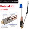 Sirol Kit Hotend aggiornato per parti della stampante 3D Artillery Sidewinder X1 X2 Kit termistore blocco riscaldante con ugelli interamente in metallo