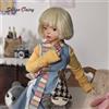 oueneifs Bambola BJD Caspian B 1/6 OOTD con orecchie rotonde, set completo in denim, bambole Lazy Art Fashion per BJD femminili 1/6, bambole snodate.