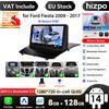 HIZPO Schermo QLED da 9 pollici 2din Android autoradio lettore Video multimediale per Ford Fiesta 2009 - 2017 GPS Navi Carplay Auto 4G LTE RDS AI
