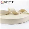 Meetee Nastro in poliestere e cotone da 10/30/42M, 10-50mm, per cinghie di borse, cinture di abbigliamento, accessori fai da te per cucito, nastro in tela, passamaneria.