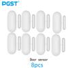 PGST Sensore porta PGST, rilevamento intelligente di sicurezza per porte e finestre domestiche, allarme apertura porta, rilevatore porta 433 MHz, utilizzato per rilevare