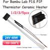 Sirol Per Bambu Lab P1P P1S, Termistore, Cartuccia Riscaldante in Ceramica per Tubo Riscaldante 24V 48W, Blocco Riscaldante Hot End TZ, Parti per Stampante 3D