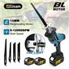 Gisam Sega a sciabola elettrica brushless Gisam 3600W per taglio legno, metallo e tubi in PVC, compatibile con batterie Makita 18V