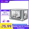 YOOPAI Box di Protezione per Stampante 3D Bambu Lab A1/A1 Mini AMS Lite con Luce LED Interna, Copertura per Stampante 3D a Temperatura Costante