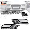 Areyourshop Coperture per griglia fendinebbia anteriori nere lucide adatte per Audi A3 8V Sedan 2013 2014 2015 2016