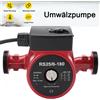 NONE Pompe di Circolazione Acqua Calda Completamente Automatiche, Pompe di Circolazione Schermate, Pompa Acqua con Schermatura Regolabile RS25-60 per Riscaldamento Acqua Calda