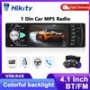 Hikity 4.1 pollici Car Stereo 1Din Autoradio 60W FM Telecomando Lettore multimediale Bluetooth Lettore MP5 Supporto TF Card Autoradio