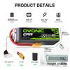 OVONIC Batteria LiPo Ovonic 80C 6S 5500mAh 22,2 V con XT90 per aereo RC Heli