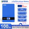 ANENJI Batteria ANENJI Powerwall LiFePO4 48V 100AH Una cella 6000 cicli 51.2V 5KWH con CAN RS485 16S BMS per accumulo di energia solare domestica