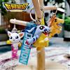 Bandai Nuovo Genuino Anime Digimon Adventure Figura 3d Portachiavi Anime Action Figures Agumon Gabumon Modello Da Collezione Giocattoli Regalo