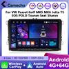 Camecho 9 "4G + 64G Autoradio Per VW Volkswagen Golf 5 6 Polo Passat B6 B7 Seat Skoda Jetta Carplay Android Auto Lettore Multimediale