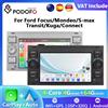 Podofo 7 "Radio per auto Wireless CarPlay Radio Android per Ford Focus/Mondeo/S-Max Transit/Kuga Connect Multimedia GPS RDS Autoradio