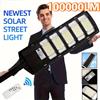 YQCHEZI 2/1 pz 100000LM Luce Solare Commerciale LED Esterna Dusk To Dawn Lampione Solare Area Strada Lampada Cortile illuminazione di Sicurezza