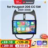 Junsun Autoradio Android Auto Junsun per Peugeot 206 206CC 206SW 2001 2002 2003-2008 Multimedia Wireless Apple CarPlay Android Auto Sistemi intelligenti Schermo IPS Lettore video stereo 2 Din Autoradio Head