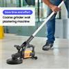 NONE Levigatrice per Pareti da 3800W, Smerigliatrice Manuale per Intonaco, Macchina per Intonacare Pareti con Asta di Prolunga, Utensile per Lucidare Pavimenti in Cemento