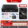 NONE Podofo 1000W Subwoofer Altoparlante Audio Auto Attivo In Alluminio HIFI Amplificatore Altoparlante Processore Audio Lettore Musicale Audio Modificato