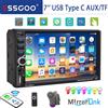 ESSGOO Autoradio Universale Doppio 2 DIN 7 Pollici Touchscreen HD CarPlay Senza Fili Android Auto Bluetooth 5.0 USB AUX TF Equalizzatore Mirror Link Comandi al Volante Tipo C SD Lettore MP5
