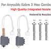 Sirol Per Anycubic Kobra 3 Max Hotend 0.4 0.6 0.8mm Combo Ugello in Acciaio Temprato Integrato a Sostituzione Rapida