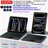 AJIUYU Custodia Magic Keyboard per iPad Pro M5 11 13 pollici 2025, Cover Tastiera Smart Rimovibile per iPad Pro 13 12.9 Air 4 5 6 11 13'' Funda