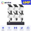 Annke 4MP Wireless PT Telecamera solare 16CH NVR 2.4G e 5.8G Telecamera di sicurezza dual-band Sistema di telecamere wireless con batteria solare incorporata