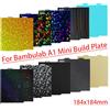 Sirol 184x184mm Per Bambu Lab A1 Mini Piastra di Costruzione H1H PEY PEO PET PEI Liscio Strutturato Bambulab Letto Primavera Lamiera di Acciaio Pei