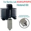 Sirol Per Bambu Lab P1S Hotend Bambulab X1C Ugello P1S P1P X1 Testina di stampa Acciaio temprato Design integrato Previene perdite di materiali
