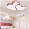 NONE Plafoniera a LED Lampada da incasso a forma di cuore Lampada da soffitto in acrilico Lampadario dimmerabile con telecomando 220V/110V per la cameretta dei bambini