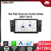 OSSURET Autoradio multimediale Android da 7 pollici per FIAT Grande Punto Linea 2007-2012 con Carplay, GPS, stereo e schermo intelligente 7862