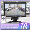 Hippcron Schermo per monitor per auto da 7 pollici Telecamera di supporto per retrovisione Ingresso video digitale a 2 vie Immagine di retromarcia Sistema di parcheggio LCD TFT