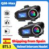 XINOWY Interfono Bluetooth per Casco Moto Q58-Max con Illuminazione LED, Radio FM Stereo Dual 500M, Sistema di Comunicazione Impermeabile IP65